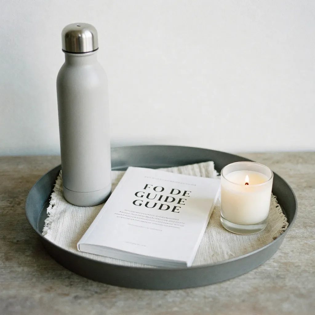 Minimalistisk gästvälkomstbricka